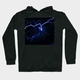 Neon Lightning Strike Hoodie